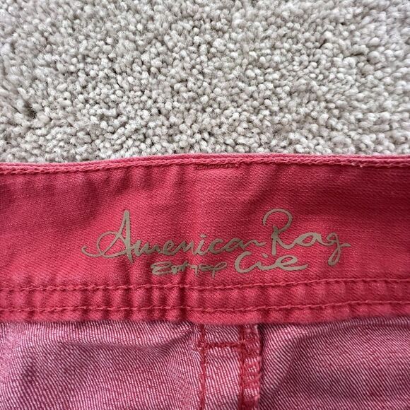 American‎ Rag Cie Women 5R Low Rise Premium Straight Stretch Denim Salmon Pink - Picture 4 of 8